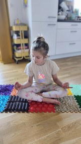 OrtoNature Masážne ortopedické podložky súprava 9 ks - Dúhová melódia