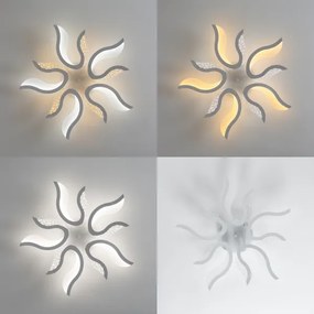 Brilagi - LED Stmievateľný prisadený luster TWIST LED/65W/230V 3000-6500K biela + DO