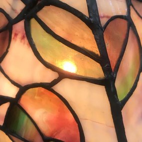 Kolekcia vitrážové Tiffany lampy vzor LEAVES