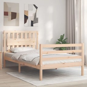 Rám postele s čelom 100x200 cm masívne drevo 3194301