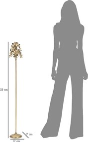 Kovový svietnik Flowy 118 cm zlatý