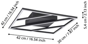 Eglo 900596 - LED Stmievateľné stropné svietidlo ULISANO LED/21W/230V + DO