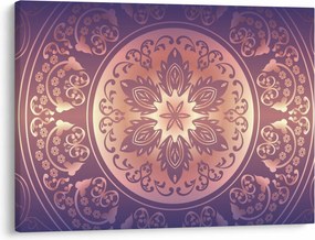 Obraz - Mandala na fialovom gradiente (70x50 cm)