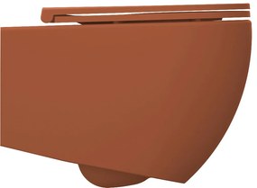 Isvea Isvea, INFINITY závesná WC misa, Rimless, 36,5x53cm, terracotta, 10NF02004-2U