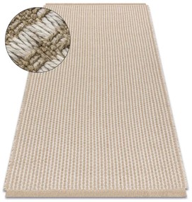 Koberec JUTE 3650 so strapcami krémový / béžový
