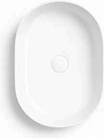 Erga Halle, umývadlo na dosku 490x315x130 mm, biela lesklá, ERG-V03-HALLE49-WH