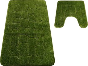 Sada kúpeľňových koberčekov Montana CLTSTONE zelená