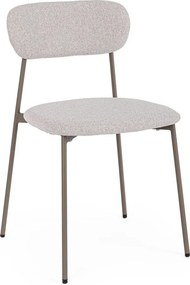 Svetlohnedá čalúnená jedálenská stolička Inka – Yes Everyday