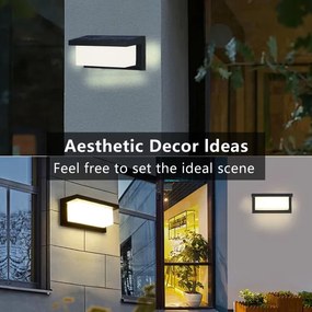 Brilagi - LED Solárne nástenné svietidlo so senzorom BRICKY LED/5W/6V IP65