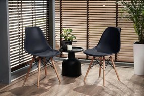 Dekorstudio Dizajnová jedálenská stolička v škandinávskom štýle - čierna