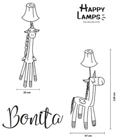 Happy Lamps - LED Detská stojacia lampa BONITA LED/5,4W/230V jednorožec
