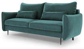 Petrolejovozelená rozkladacia pohovka s úložným priestorom Cosmopolitan Design Vermont