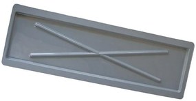 Odkvapkávacia tácka na riad 80 strieborná