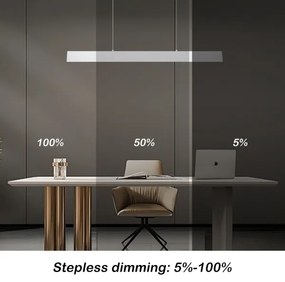 Brilagi - LED Stmiev. luster na lanku SLIMLINE LED/40W/230V 3000-6000K biela + DO