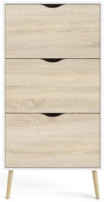 Skrinka na topánky v dubovom dekore Tvilum Oslo