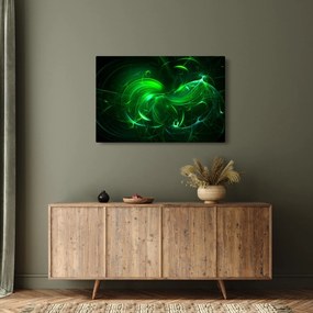 Obraz - zelená abstrakcia (90x60 cm)