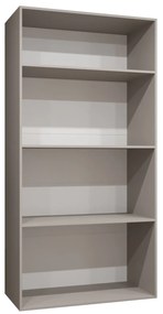 Šatníková skriňa 100 cm Parna 2 (kašmír + strieborná). Akcia -19%. Vlastná spoľahlivá doprava až k Vám domov. 1125919