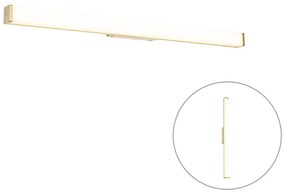 Kúpeľňová nástenná lampa mosadz 92 cm vrátane LED IP44 - Cascada