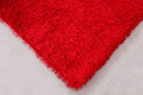 Koberec Seven Soft 7901 RED – červený shaggy obdĺžnik Rozmer: 160x230 cm
