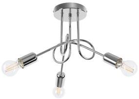 Sollux SL.1440 - Prisadený luster LOOP 3xE27/15W/230V chróm