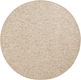 BT Carpet, Kusový koberec Wolly 102842 kruh, 133x133 (priemer) kruh, béžová, obývacia izba