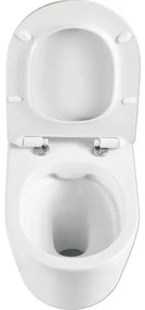 Závesné WC set Jungborn ONE hĺbka 48 cm skrátený bez splachovacieho kruhu vr. WC dosky so Soft-close