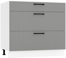 Skrinka do kuchyne Kate d90pc s/3 šedá mat