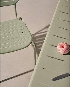 Oceľový záhradný jedálenský stôl 90x180 cm Brai – Kave Home