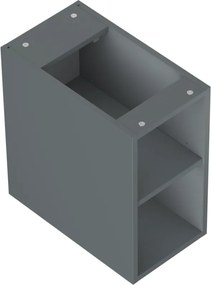 Mexen Box-A, otvorená skrinka s policou 25 cm, grafitová matná, 91AX2-0250-470-0-66