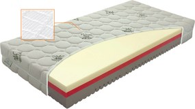 Materasso COMFORT antibacterial SILKTOUCH - partnerský matrac z komfortních pien 80 x 195 cm, snímateľný poťah