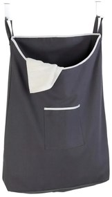 Sivý závesný kôš na bielizeň Wenko Door Laundry, 65 l