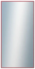 DANTIK - Zrkadlo v rámu, rozmer s rámom 60x120 cm z lišty Hliník červená m. (7002244)