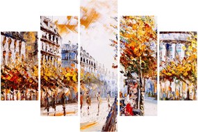 Obraz - Ulica v Paríži (150x105 cm)