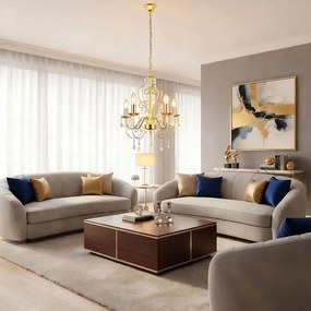 Toolight Toolight, stropné svietidlo 5xE14, EBT009-5CP, zlatá, OSW-01244