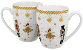 Porcelánový hrnček Christmas Ballerina 360 ml sada 2ks