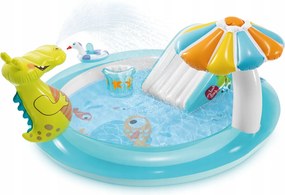 Veselý Aligator detské ihrisko šmýkačka Intex 57165