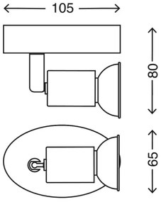 Briloner 2767-016 - LED Nástenné bodové svietidlo 1xGU10/3W/230V biela