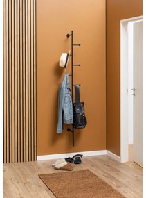 Nástěnný věšák na oblečení Aspen černý