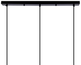 Luster na lanku POMPEI 3xE27/40W/230V čierna