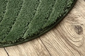 Kúpeľňový koberček SUPREME WAVES vlny, zelený kruh