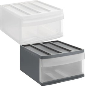 L - Zásuvka, úložný box výsuvný, transparentný Rotho SYSTEMIX
