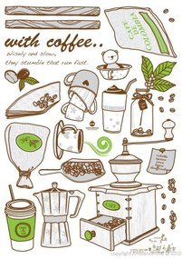 Samolepka Fanastick Coffee Grinder