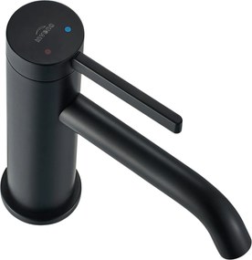 Invena Dropia, umývadlová batéria, h-162, čierna matná, INV-BU-15-004-J