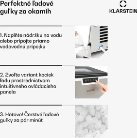 Klarstein Icefestival Bullet, výrobník ľadu, 195 W, nádrž 1,9 l, 20 kg/24 h