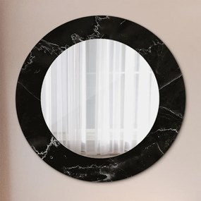 Okrúhle ozdobné zrkadlo Mramorový kameň fi 50 cm