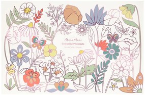 Papierové prestieranie v súprave 8 ks 28x42.5 cm Butterflies &amp; Flowers – Meri Meri