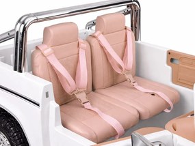 JOKOMISIADA Dvojmiestne autíčko na batériu klasický Ford Bronco Pickup biele PA0338