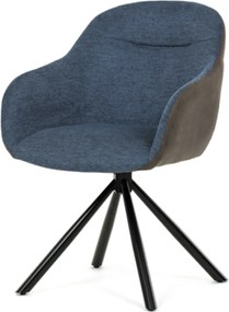 Jedálenská stolička Autronic 58x81 cm modrá látka DCH-Y1143 BLUE2