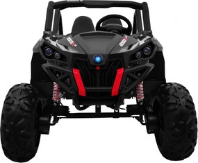 Ramiz Detský kočík SuperStar Čierna + MP4 + pohon 4x4 + diaľkové ovládanie + batožinový priestor + LED dióda + zámok dverí