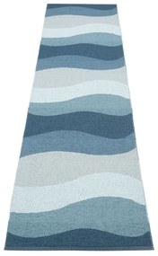 Modrý vnútorný a vonkajší behúň 70x300 cm Urvi Water – Pappelina